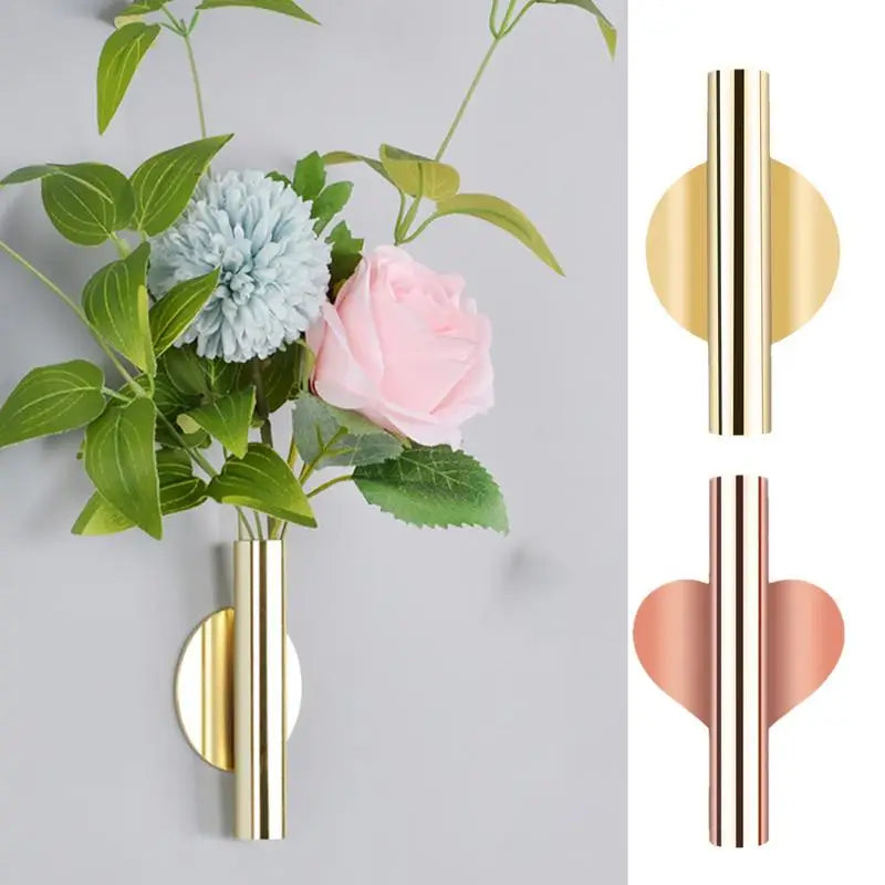 Wall Mount Flower Vase Tube Wall Hanging